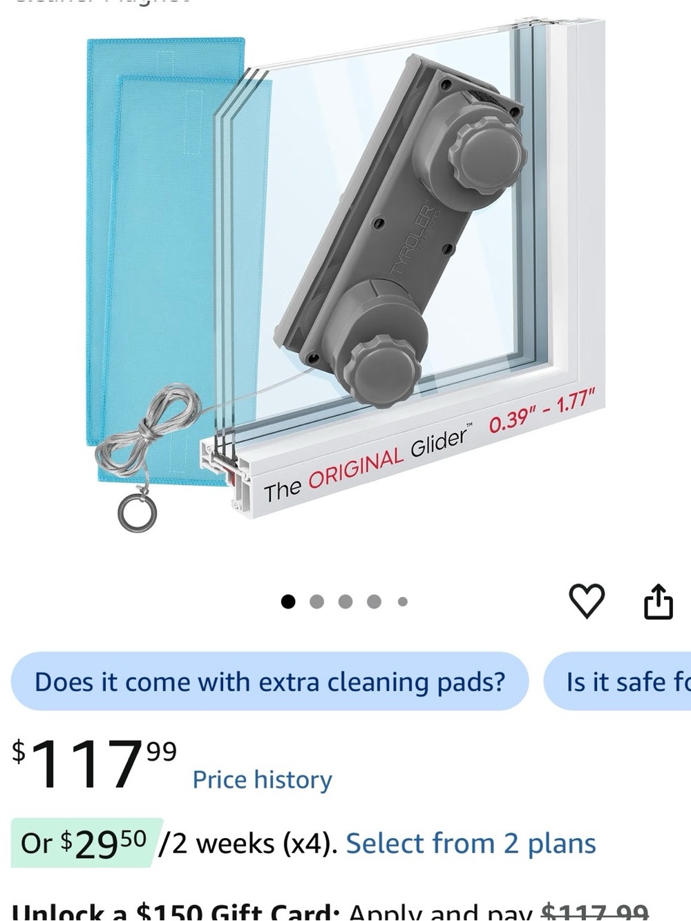 Magnetic Window Cleaner Tool